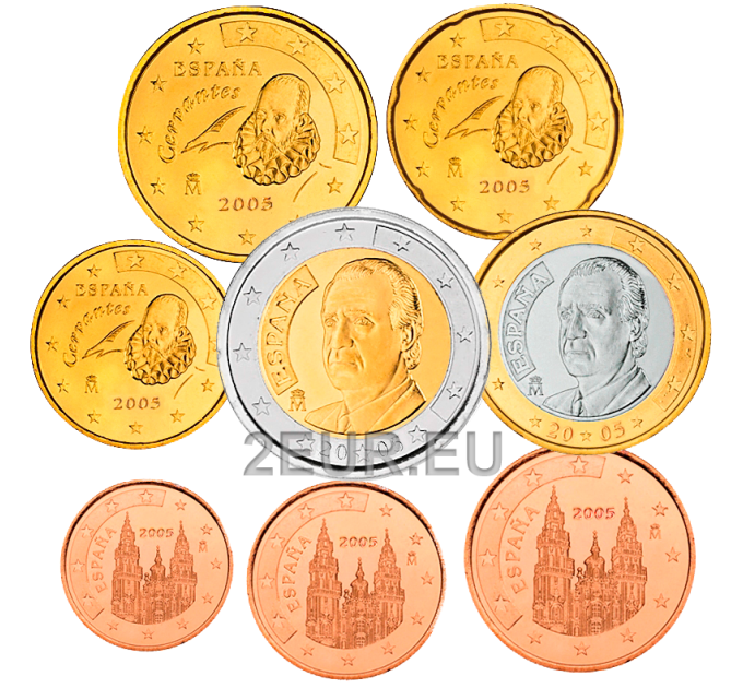 Spain Euro set UNC 2005 for 10.00 € ✅