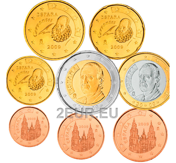 Spain Euro set UNC 2009 for 9.00 € ✅