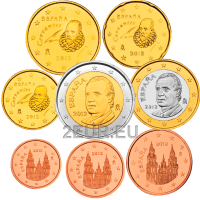 Spain Euro set UNC 2012