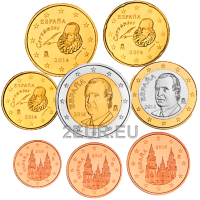 España Conjunto de euros UNC 2014