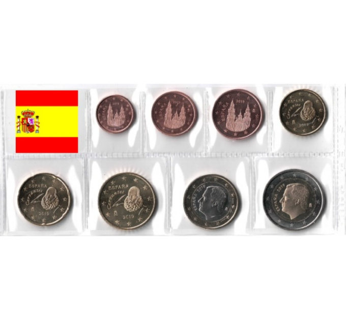 Spain Euro set UNC 2019 for 10.00 € ✅