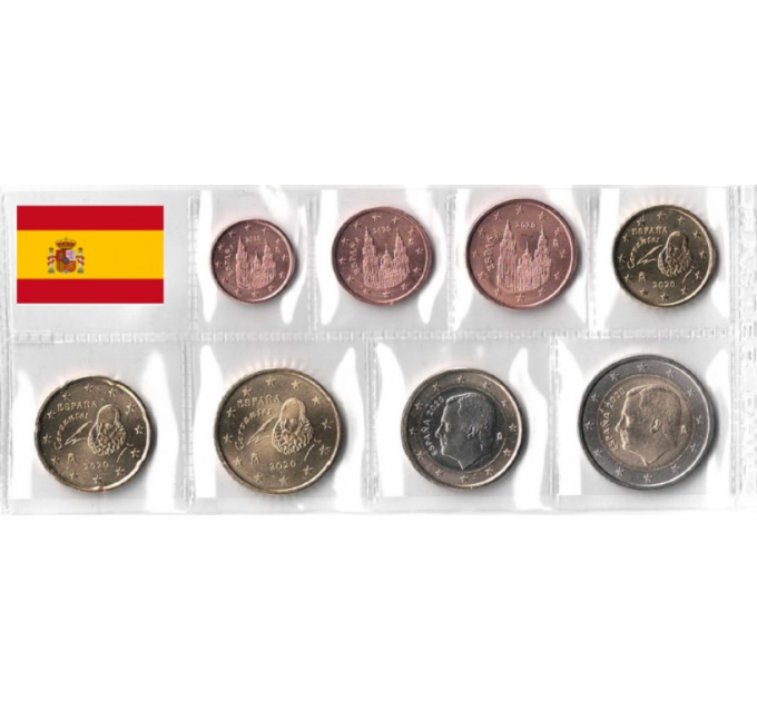 Spain Euro set UNC 2020 for 9.50 € ✅