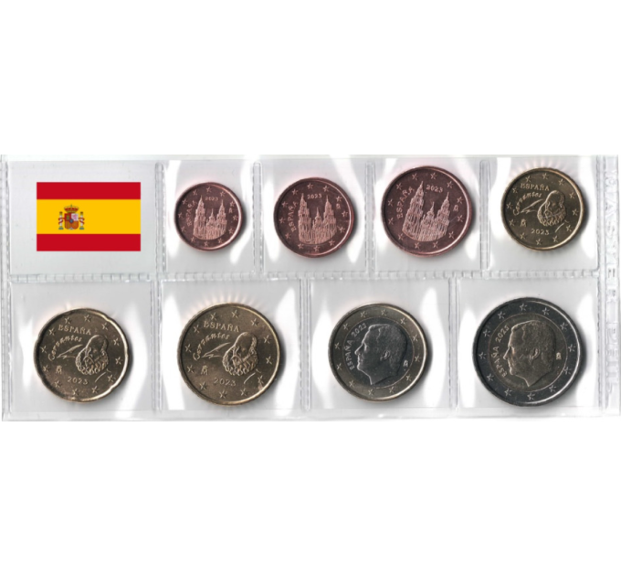 Spain Euro set UNC 2023 for 7.50 € ✅