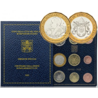 Vaticano set BU + 5 EURO 2022 - Centenario de la muerte del Papa Benedicto XV