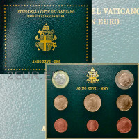 Vaticano set BU 2005 - Serie de monedas de euro