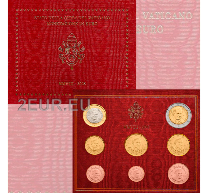 Vaticano set BU 2008 - Serie de monedas de euro por 52.00 € ✅
