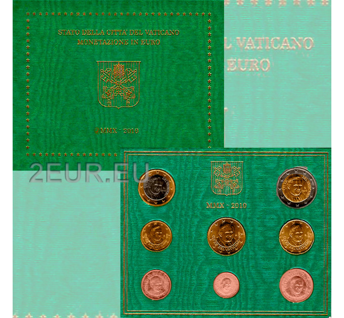 Vaticano set BU 2010 - Serie de monedas de euro por 52.00 € ✅