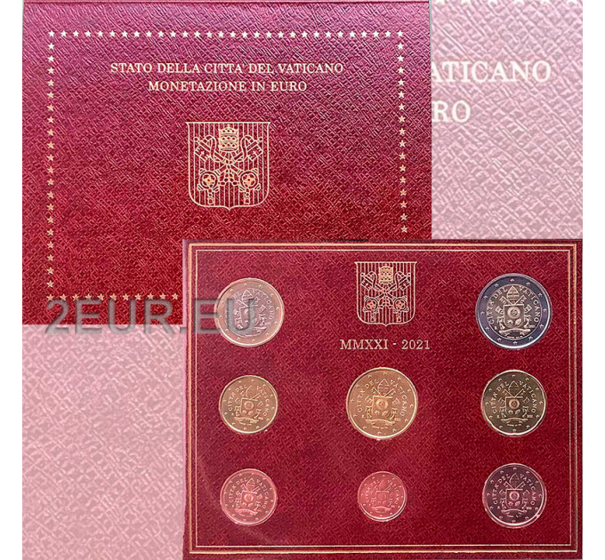 Vatican set BU 2021 - Euro coin set for 53.00 € ✅