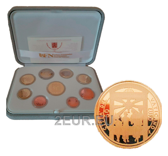 Vatican set proof gold 2020 - Euro coin set for 2,254.22 € ✅