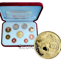 Vaticano set proof de oro 2021 - Euro set proof