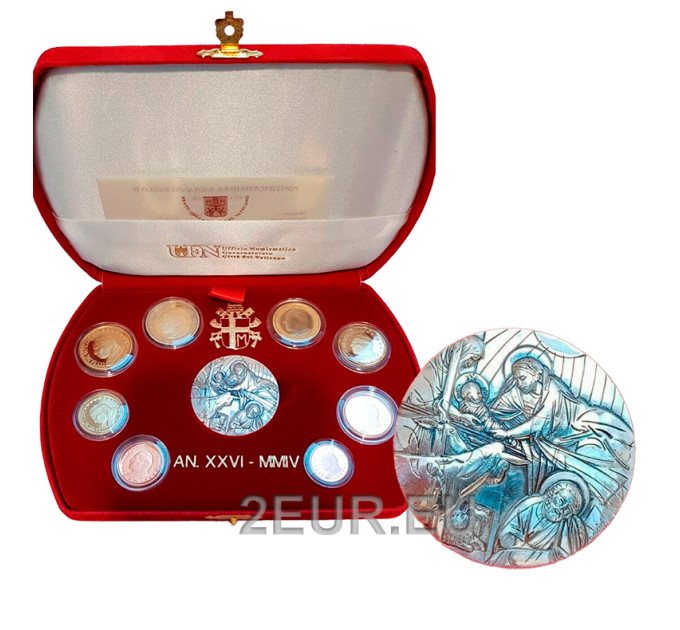 Vaticano set proof 2004 - Serie de monedas de euro por 255.00 € ✅