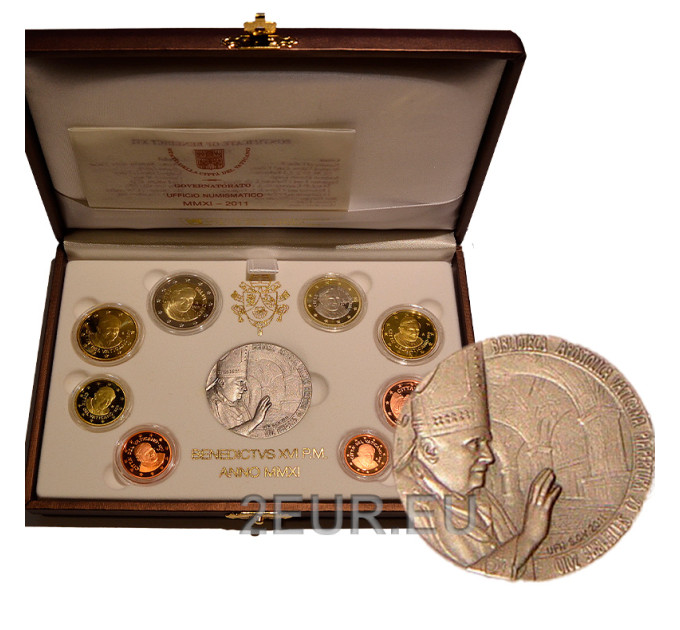 Vatican set proof 2011 - Euro coin set for 155.00 € ✅