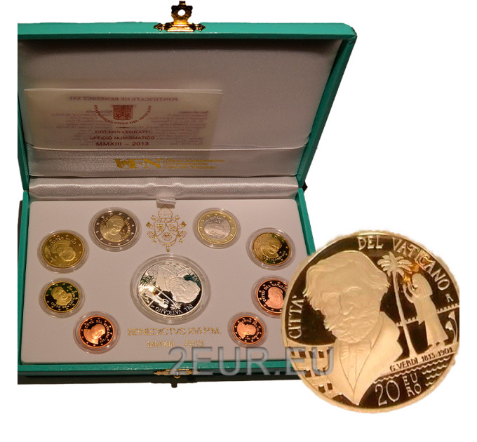Vaticano set proof 2013 - Serie de monedas de euro por 185.00 € ✅