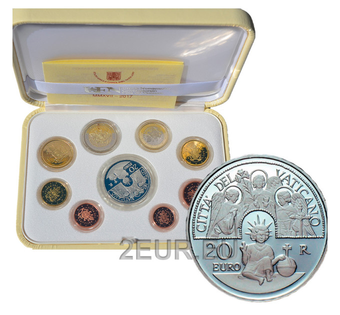 Vatican set proof 2017 - Euro coin set for 190.00 € ✅