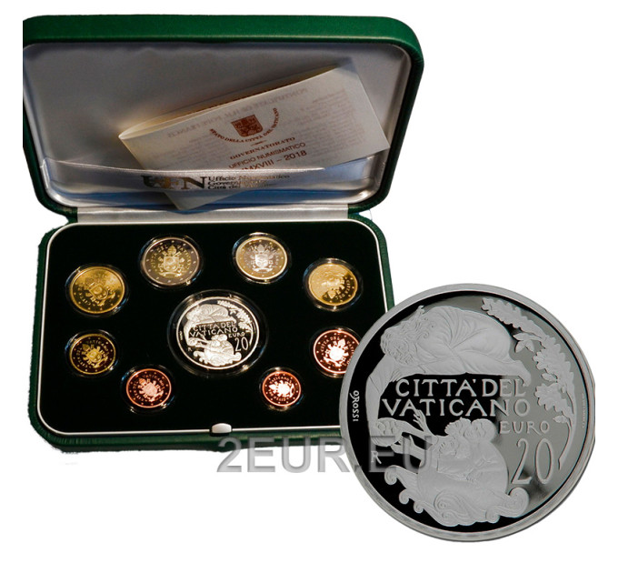Vatican set proof 2018 - Euro coin set for 200.00 € ✅