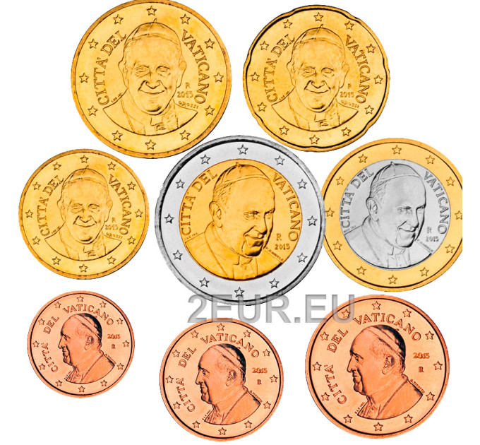 Vaticano set UNC 2015 - Serie de monedas de euro por 43.00 € ✅