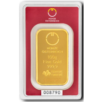 100 g Lingote de oro Austrian Mint