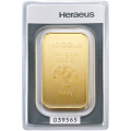 100 g Lingote de oro Heraeus por 12,297.84 € ✅