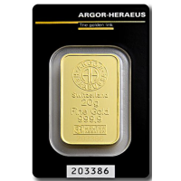 20g Lingote de oro Argor Heraeus