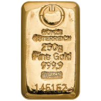 250 g Lingote de oro Austrian Mint