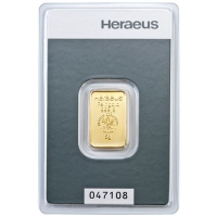 5g Lingote de oro Heraeus