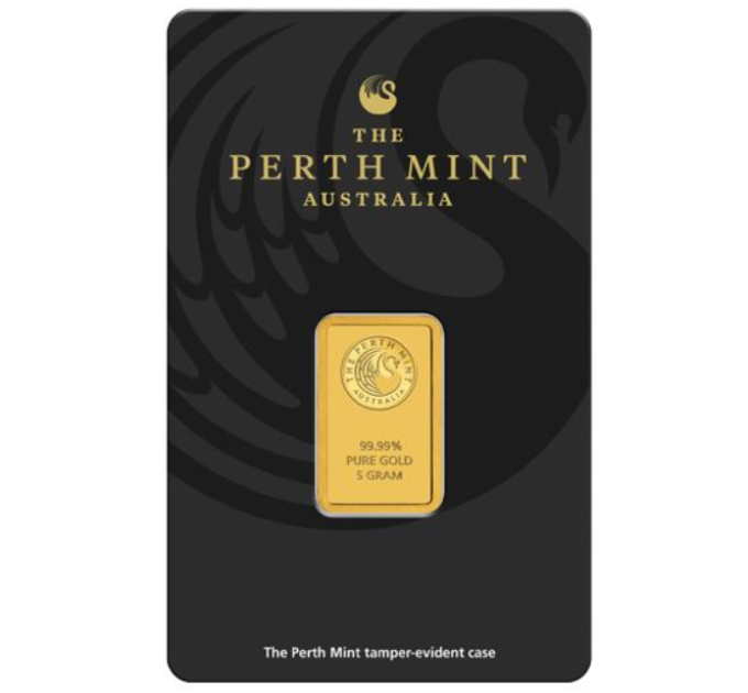 5g Gold Bar Perth Mint for 634.19 € ✅