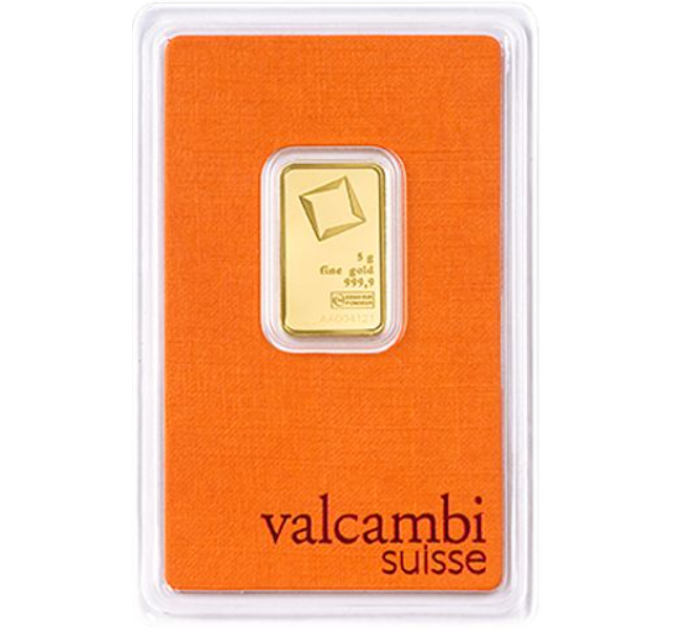 5g Lingote de oro Valcambi por 634.79 € ✅