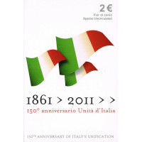 Coincard Italia 2 euros 2011 - 150 Aniversario de la Unificación Italiana