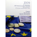 Italy 2 euro BU 2009 - 10th Anniversary EMU for 43.00 € ✅