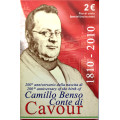 Italia 2 euros BU 2010 - 200 Aniversario del Nacimiento de Camillo Benso conde de Cavour por 49.00 € ✅