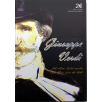 Italia 2 euros BU 2013 - 200 aniversario del nacimiento de Giuseppe Verdi