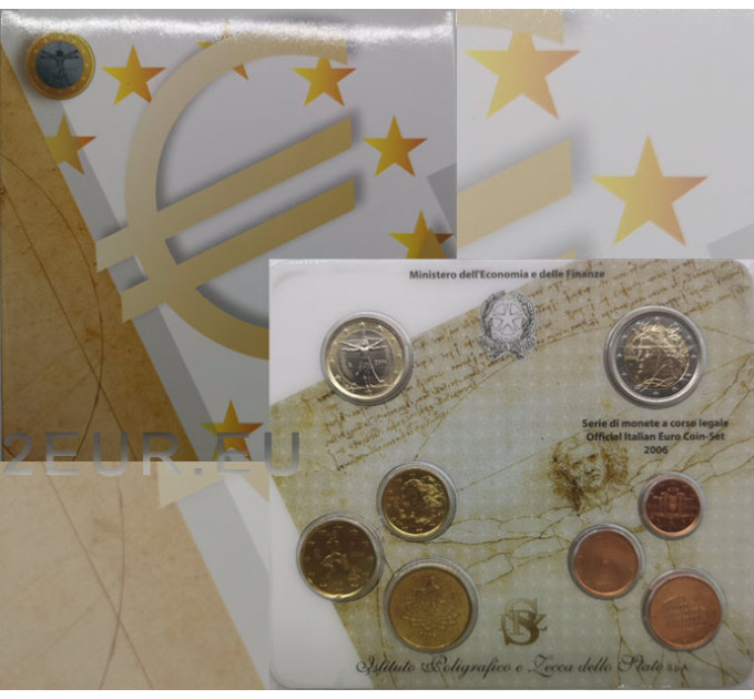 Italia conjunto de euros BU 2006 por 29.90 € ✅
