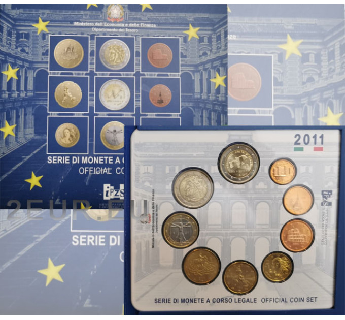 Italia 2011 - Conjunto de euros BU por 39.90 € ✅