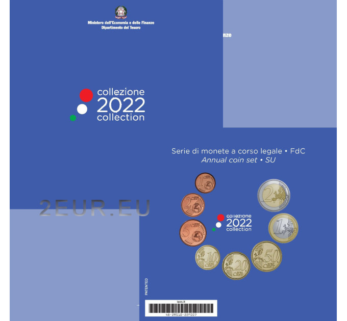 Italy 2022 - Euro Set BU for 21.00 € ✅