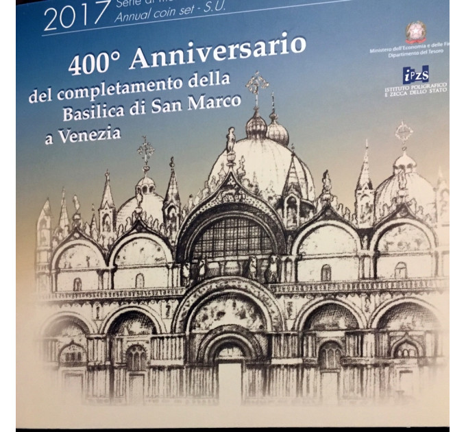Italia 2017 - Conjunto de euros BU - Basílica de San Marcos en Venecia por 42.00 € ✅