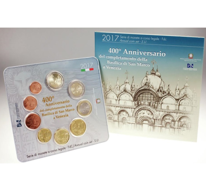 Italia conjunto de euros BU 2017 por 45.00 € ✅