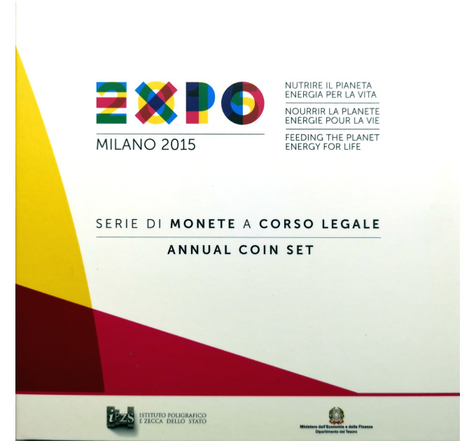 Italia conjunto de euros BU 2015 por 45.00 € ✅