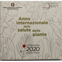 Italia 2020 - Conjunto de euros BU + plata - "Año de la Sanidad Vegetal"