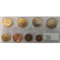 Italia conjunto de euros UNC 2009 por 12.50 € ✅