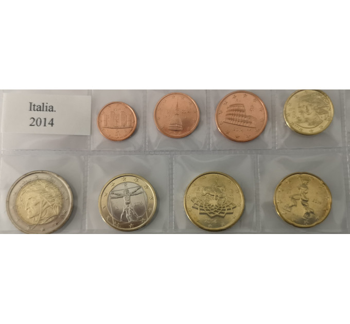 Italia conjunto de euros UNC 2014 por 14.50 € ✅