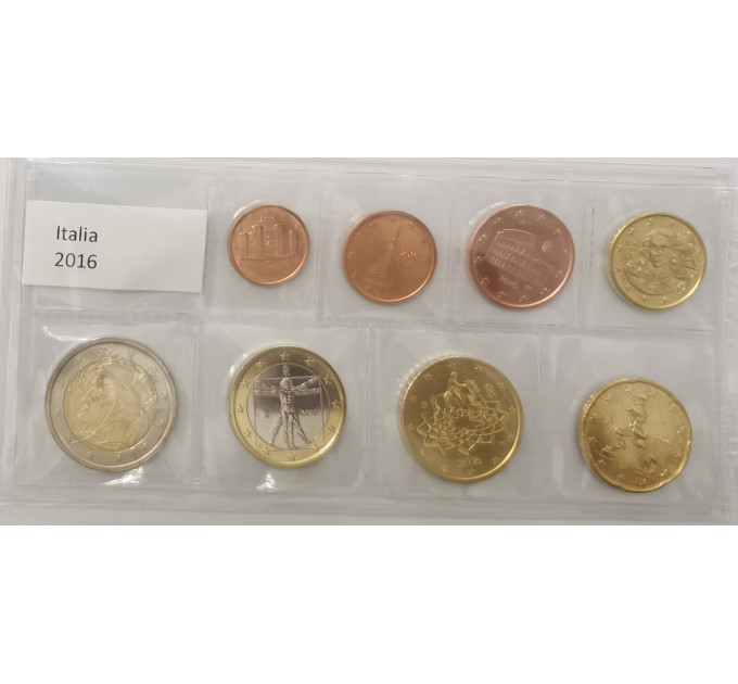 Italia conjunto de euros UNC 2016 por 14.00 € ✅