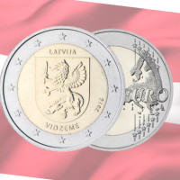 Letonia 2 euros UNC 2016 - Vidzeme