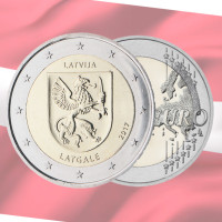 Letonia 2 euros UNC 2017 - Latgale