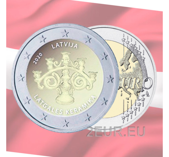 Letonia 2 euros UNC 2020 - Cerámica Latgaliana por 3.50 € ✅