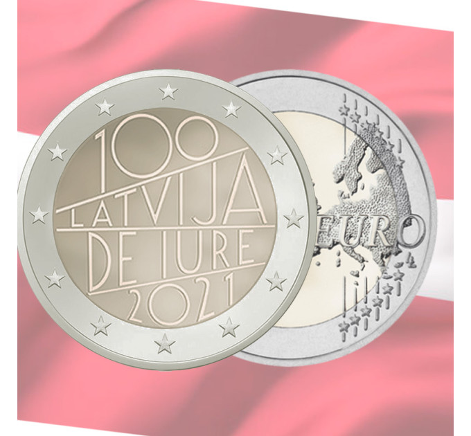 Letonia 2 euros UNC 2021 - Letonia de iure 100 por 3.50 € ✅