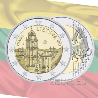 Lituania 2 euros UNC 2017 - Vilnius