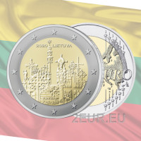 Lituania 2 euros UNC 2020 - Colina de las Cruces