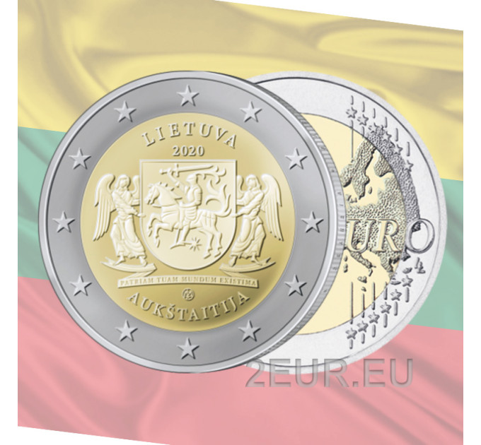 Lituania 2 euros UNC 2020 - Aukštaitija por 4.50 € ✅