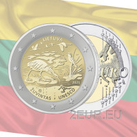 Lituania 2 euros UNC 2021 - Reserva de la Biosfera de Žuvintas