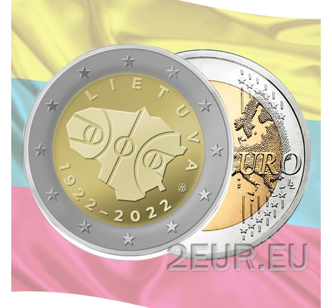 Lituania 2 euros UNC 2022 - 100 años de Baloncesto en Lituania por 3.70 € ✅